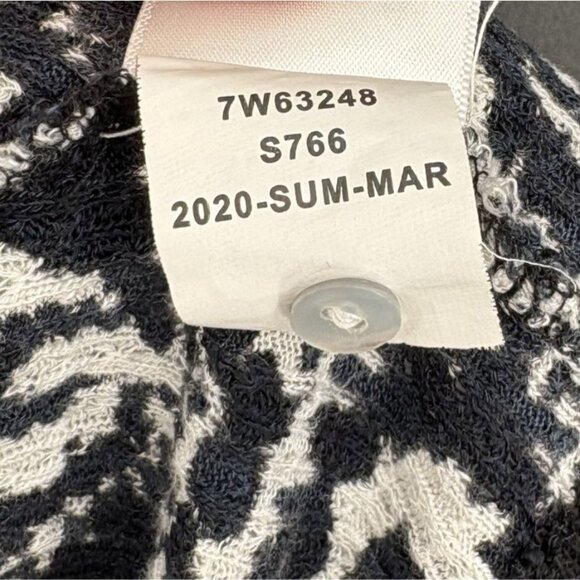 Lucky Brand Women's Floral Embroidered Sleeveless Blouse S Black White Bohemian - Picture 9 of 11